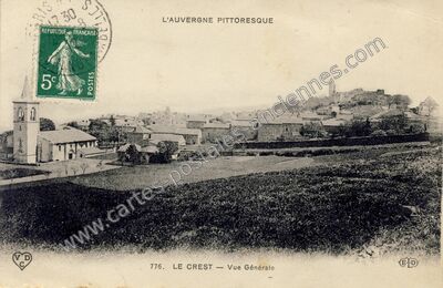 Carte postale ancienne L'Auvergne Pittoresque — Le Crest (Puy-de-Dôme)