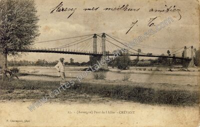 Carte postale ancienne Crevant — Crevant-Laveine (Puy-de-Dôme)