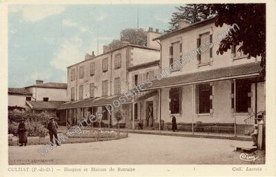 Carte postale ancienne Hospice et Maison de Retraite — Culhat (Puy-de-Dôme)