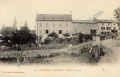 Carte postale ancienne Villa Marie-Louise — Cunlhat (Puy-de-Dôme)