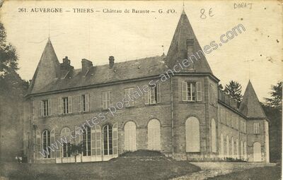 Carte postale ancienne Chateau de Barante — Dorat (Puy-de-Dôme)