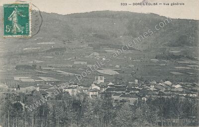 Carte postale ancienne Vue générale — Dore-l'Église (Puy-de-Dôme)