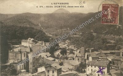 Carte postale ancienne Durtol dans son nid — Durtol (Puy-de-Dôme)