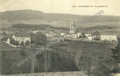 Carte postale ancienne Vue générale — Échandelys (Puy-de-Dôme)