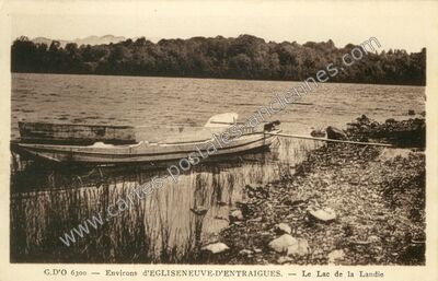 Carte postale ancienne Le Lac de la Landie — Égliseneuve-d'Entraigues (Puy-de-Dôme)