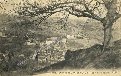 Carte postale ancienne Le Village d'Enval — Enval (Puy-de-Dôme)