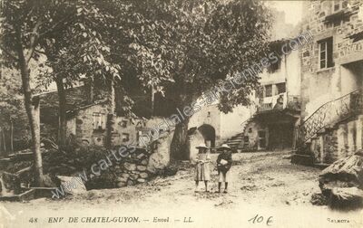 Carte postale ancienne Envol — Enval (Puy-de-Dôme)