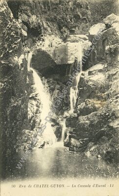 Carte postale ancienne La Cascade d'Enval — Enval (Puy-de-Dôme)