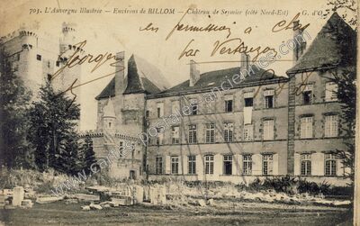 Carte postale ancienne Chateau de Seymier — Fayet-le-Château (Puy-de-Dôme)