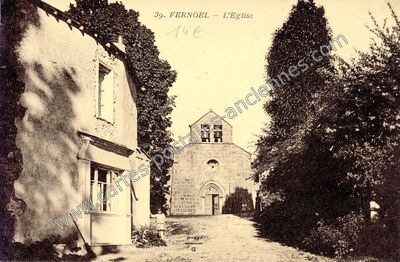 Carte postale ancienne L'Eglise — Fernoël (Puy-de-Dôme)