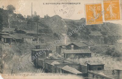 Carte postale ancienne La Miouze — Gelles (Puy-de-Dôme)