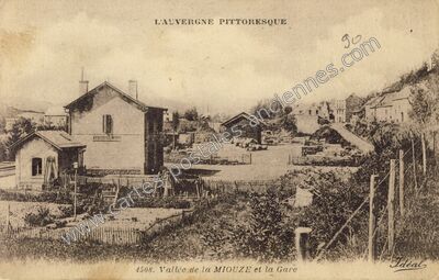 Carte postale ancienne Miouze — Gelles (Puy-de-Dôme)