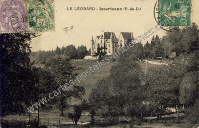 Carte postale ancienne Chateau de Leobard — Isserteaux (Puy-de-Dôme)