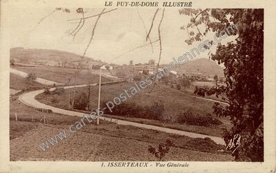 Carte postale ancienne Vue Générale — Isserteaux (Puy-de-Dôme)