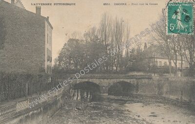 Carte postale ancienne Pont sur la Couse — Issoire (Puy-de-Dôme)