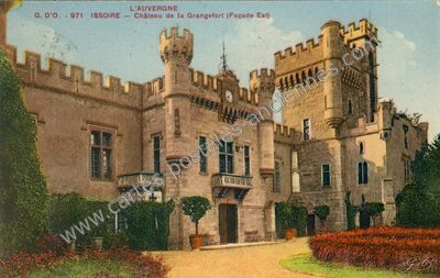 Carte postale ancienne Château de la Grangefort (Façade Est) — Issoire (Puy-de-Dôme)