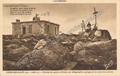 Carte postale ancienne Pierre Sur Haute — Job (Puy-de-Dôme)