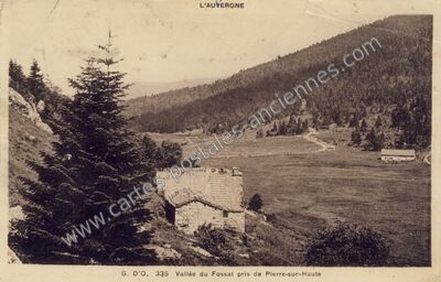 Carte postale ancienne Vallee du Fossat — Job (Puy-de-Dôme)