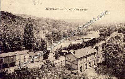 Carte postale ancienne Le Saut du Loup — Jumeaux (Puy-de-Dôme)
