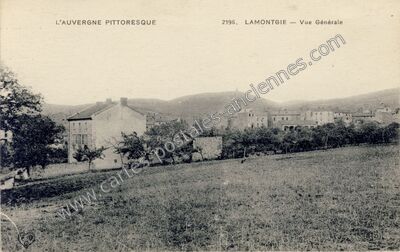 Carte postale ancienne L'Auvergne Pittoresque — Vue Générale — Lamontgie (Puy-de-Dôme)