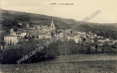 Carte postale ancienne Vue générale — Laps (Puy-de-Dôme)
