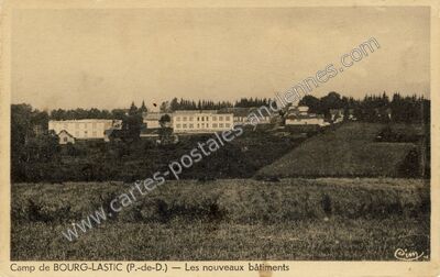 Carte postale ancienne Camp de Bourg Lastic — Lastic (Puy-de-Dôme)