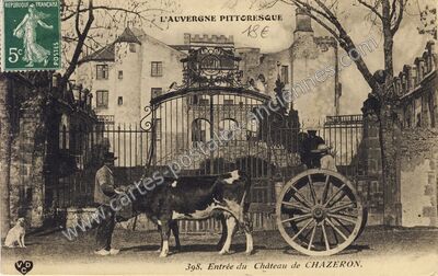 Carte postale ancienne Chateau de Chazeron — Loubeyrat (Puy-de-Dôme)