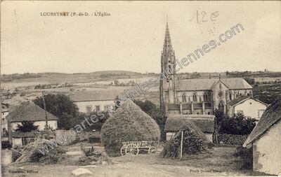 Carte postale ancienne L'Église — Loubeyrat (Puy-de-Dôme)