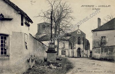 Carte postale ancienne L'Eglise — Luzillat (Puy-de-Dôme)