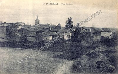 Carte postale ancienne Vue Générale — Malintrat (Puy-de-Dôme)