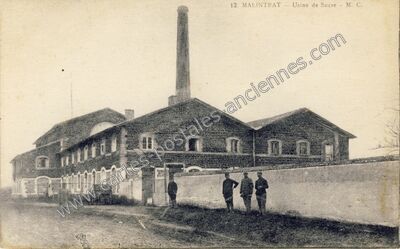 Carte postale ancienne Usine de Sucre — Malintrat (Puy-de-Dôme)