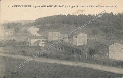 Carte postale ancienne Le Procureur — Mayres (Puy-de-Dôme)