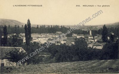Carte postale ancienne Vue générale — Meilhaud (Puy-de-Dôme)