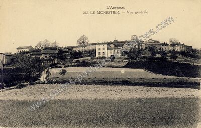 Carte postale ancienne Vue générale — Le Monestier (Puy-de-Dôme)