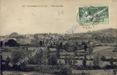 Carte postale ancienne Vue Générale — Montaigut (Puy-de-Dôme)