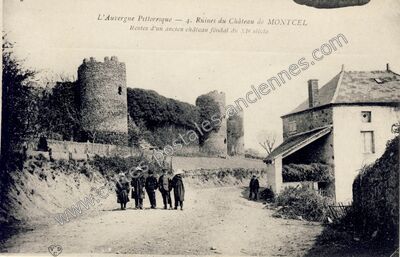 Carte postale ancienne Chateau de Montcel — Montcel (Puy-de-Dôme)