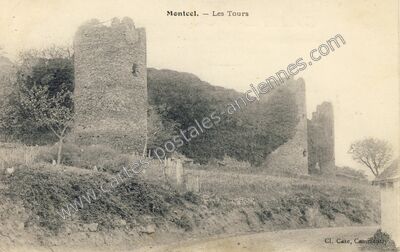 Carte postale ancienne Les Tours — Montcel (Puy-de-Dôme)