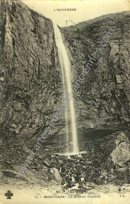 Carte postale ancienne La Grande Cascade — Mont-Dore (Puy-de-Dôme)