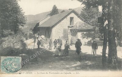 Carte postale ancienne Le Capuciin — Mont-Dore (Puy-de-Dôme)