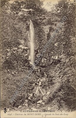 Carte postale ancienne Le Saut du Loup — Mont-Dore (Puy-de-Dôme)