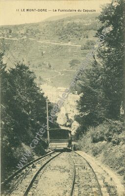 Carte postale ancienne Le Funiculaire du Capucin — Mont-Dore (Puy-de-Dôme)