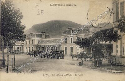 Carte postale ancienne La Gare — Mont-Dore (Puy-de-Dôme)
