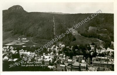Carte postale ancienne Vue générale et le Capucin — Mont-Dore (Puy-de-Dôme)