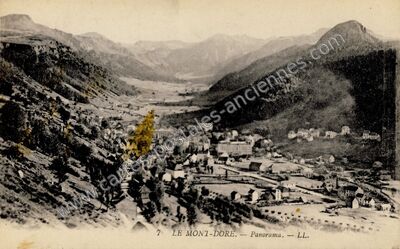 Carte postale ancienne Panorama — Mont-Dore (Puy-de-Dôme)