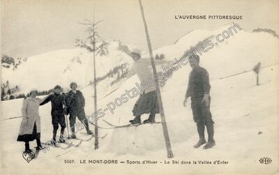 Carte postale ancienne Vallee d'Enfer — Mont-Dore (Puy-de-Dôme)