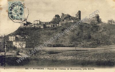 Carte postale ancienne Chateau de Montmorin — Montmorin (Puy-de-Dôme)