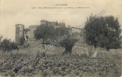 Carte postale ancienne Chateau de Montmorin — Montmorin (Puy-de-Dôme)