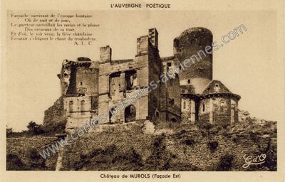 Carte postale ancienne Chateau de Murols — Murol (Puy-de-Dôme)