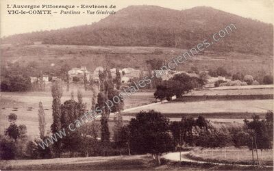 Carte postale ancienne Pradines — Nébouzat (Puy-de-Dôme)