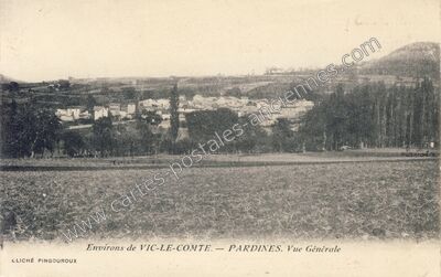 Carte postale ancienne Pradines — Nébouzat (Puy-de-Dôme)